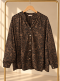 Blouse Léa – Imprimé léopard grande taille
