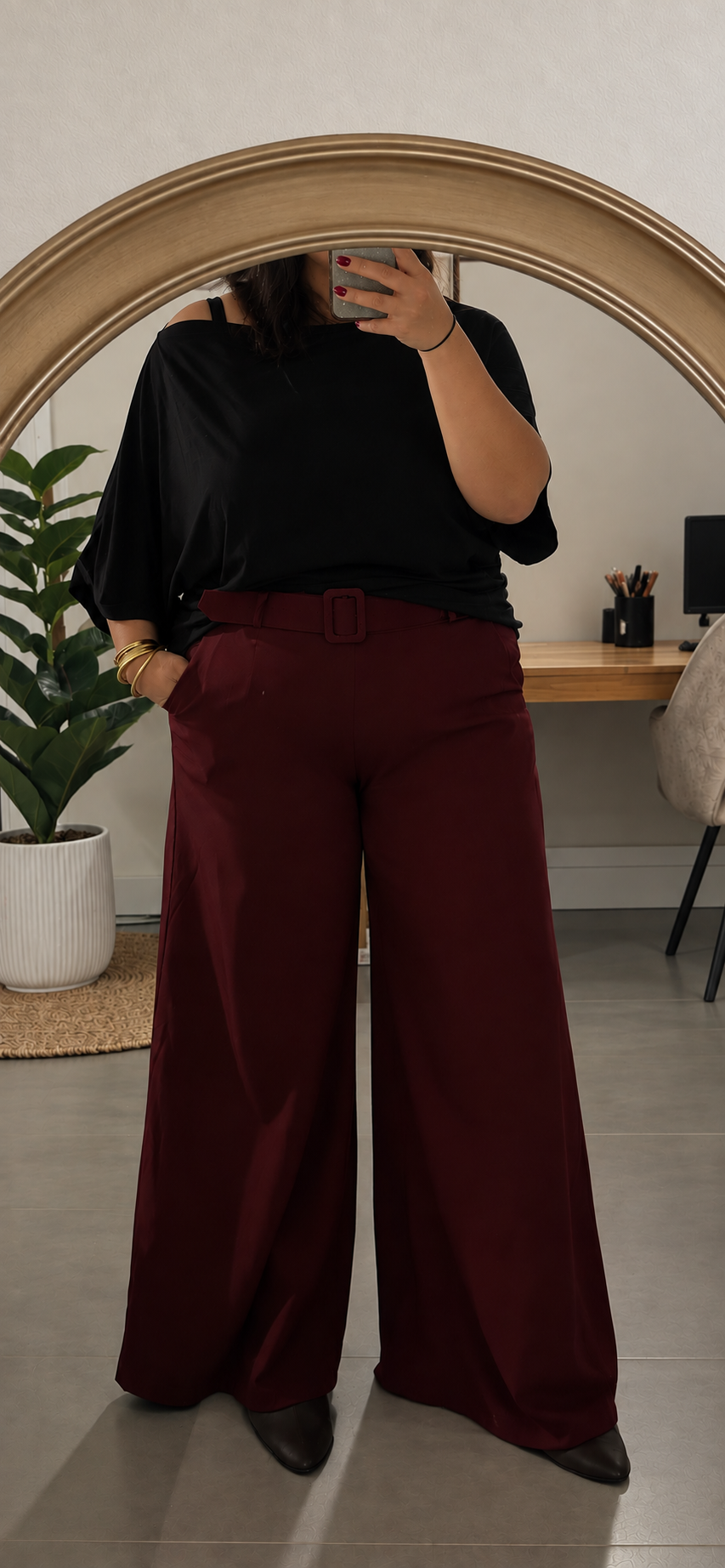 Pantalon Palazzo - Grande Taille